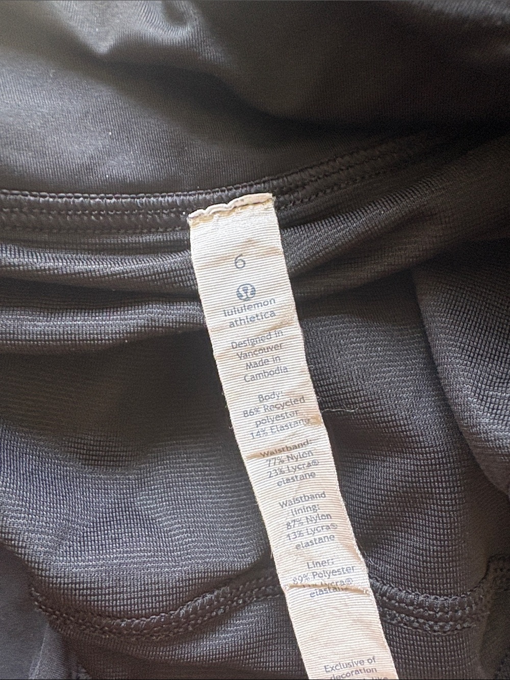 lululemon Black Running Shorts - Picture 3 of 3